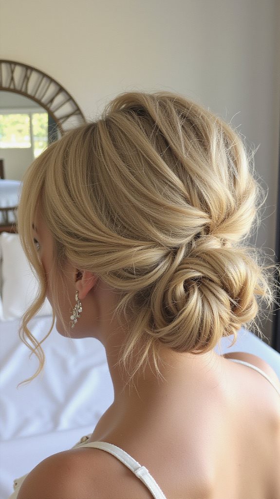 effortlessly chic messy top knot