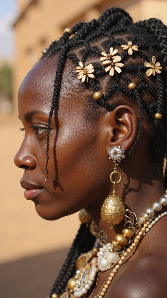 elegant fulani braid artistry