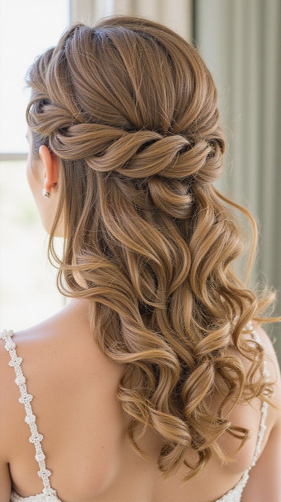 elegant half up hairstyles