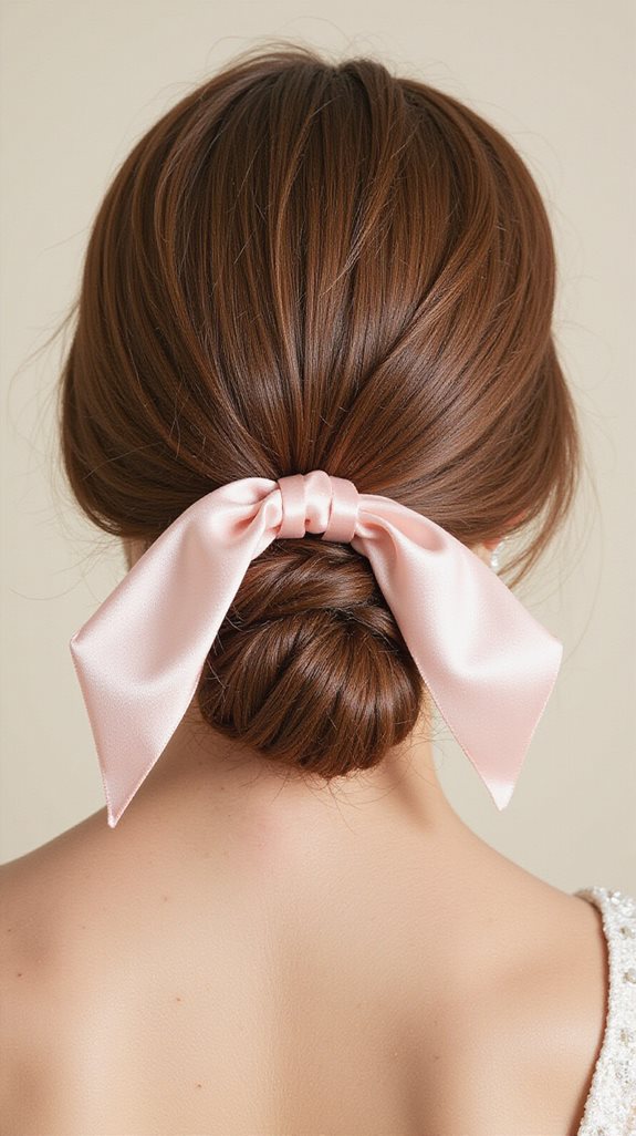 elegant low ponytail styling