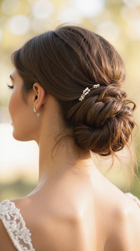 elegant relaxed updo styling