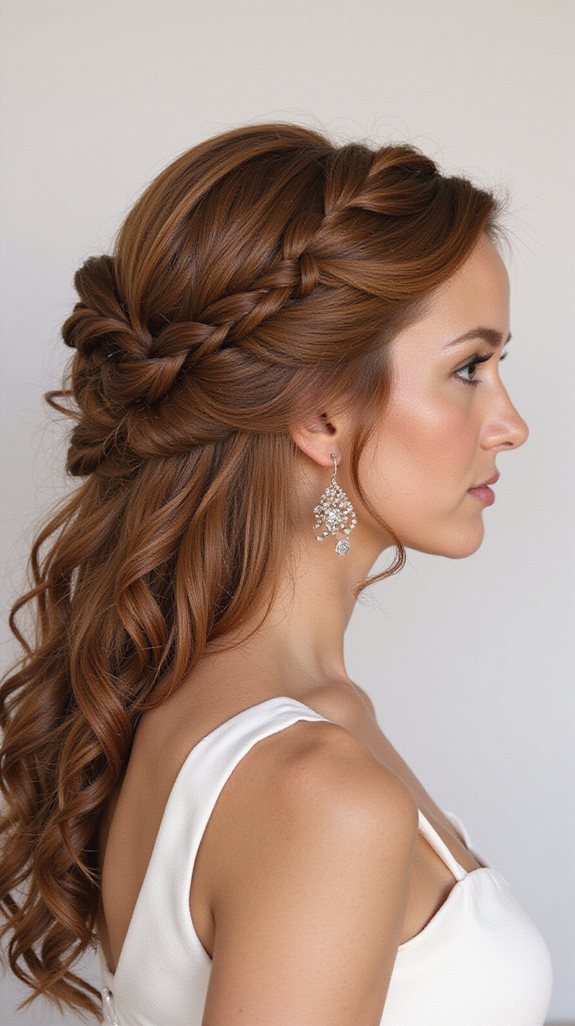 elegant twisted lob hairstyle