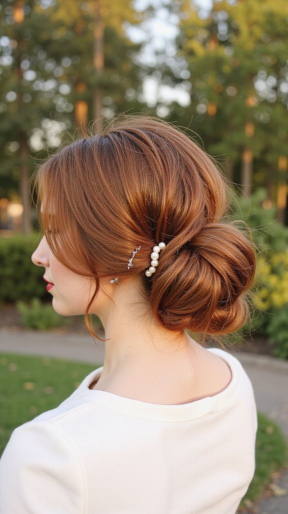 elegant updo for occasions