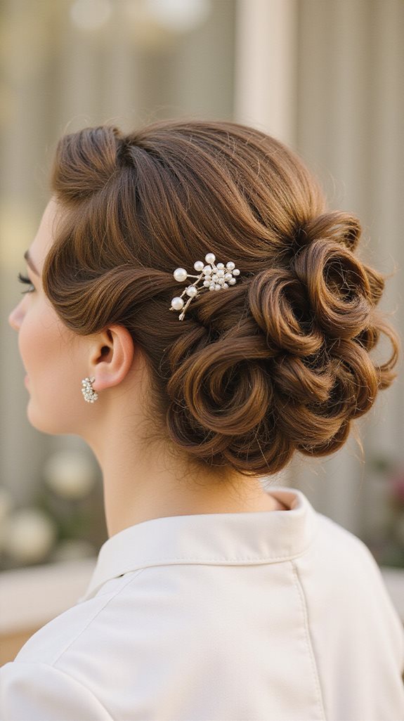 elegant vintage pin curls