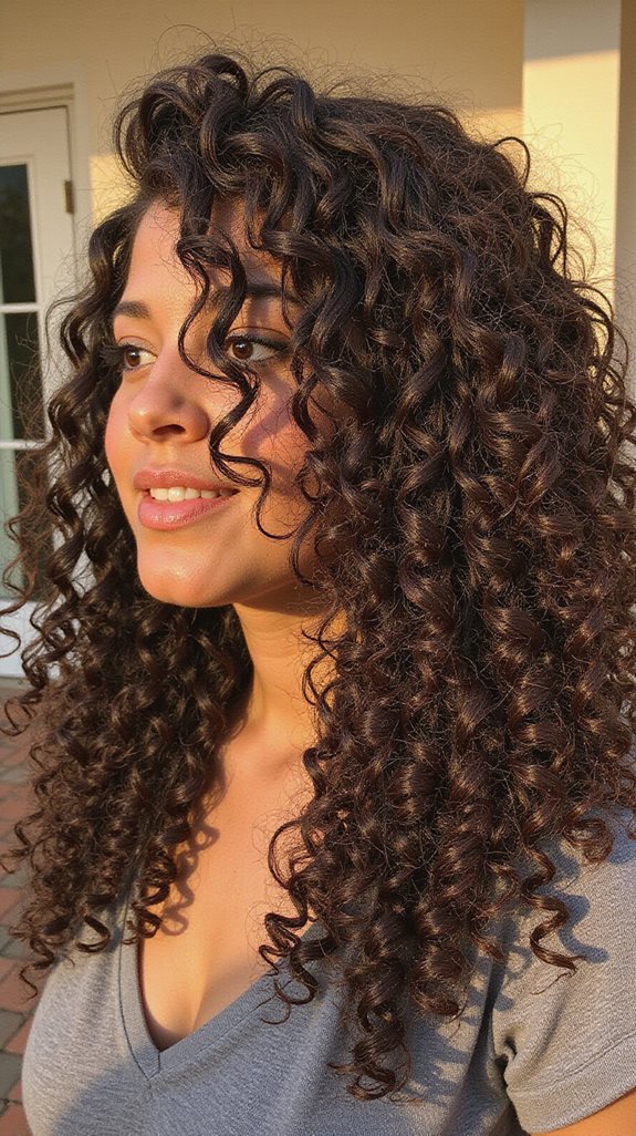 layered curls enhance definition