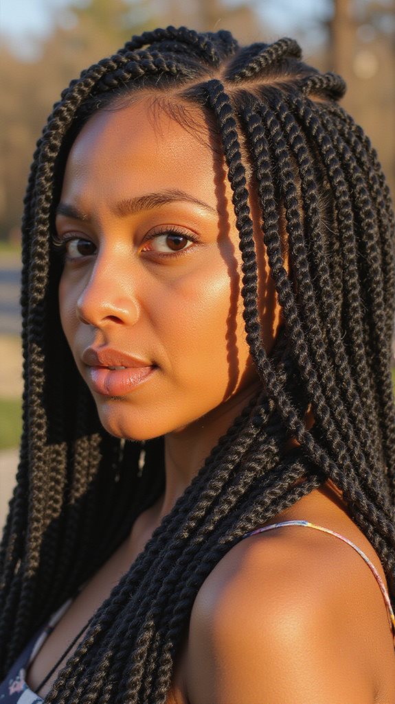 micro braids protect fine hair