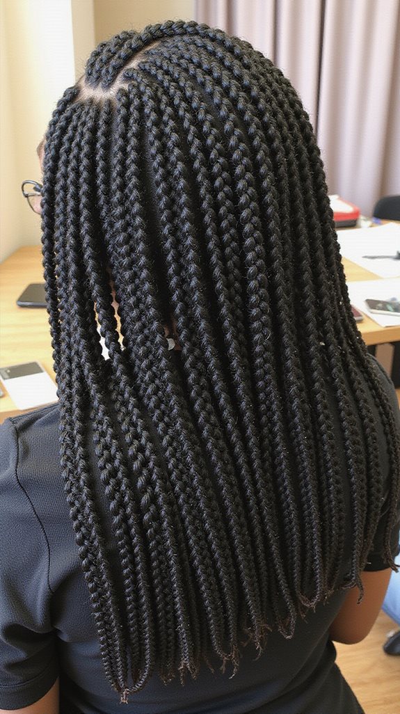 quick stylish protective braids