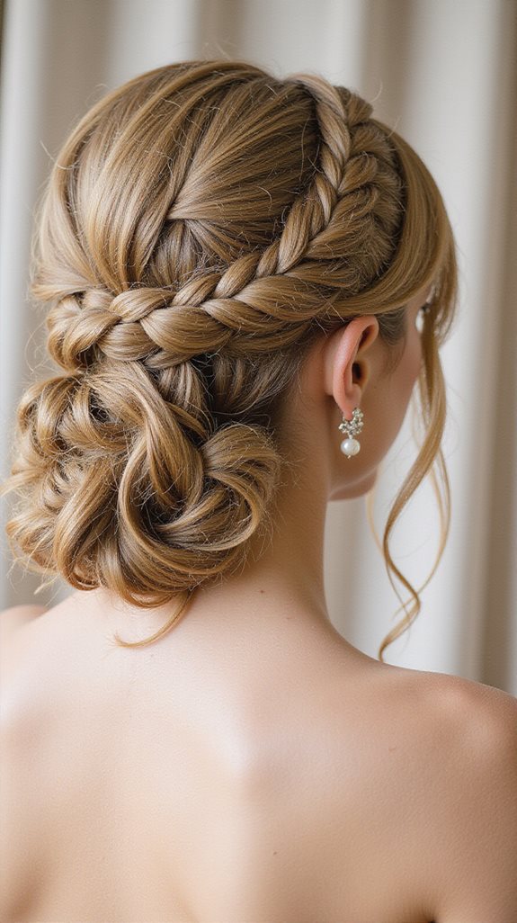 romantic braided updo elegance