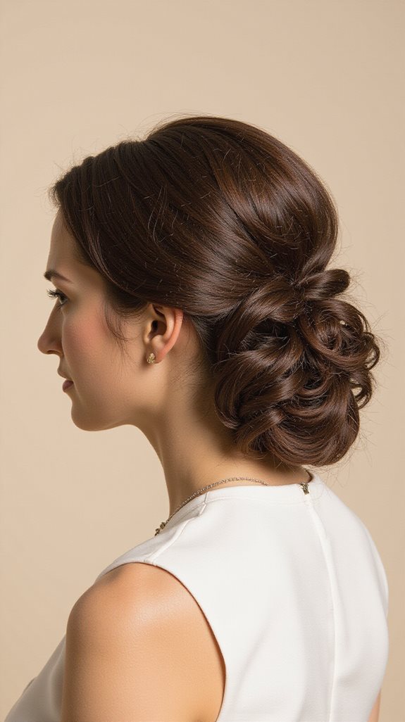 sophisticated vintage updo styling