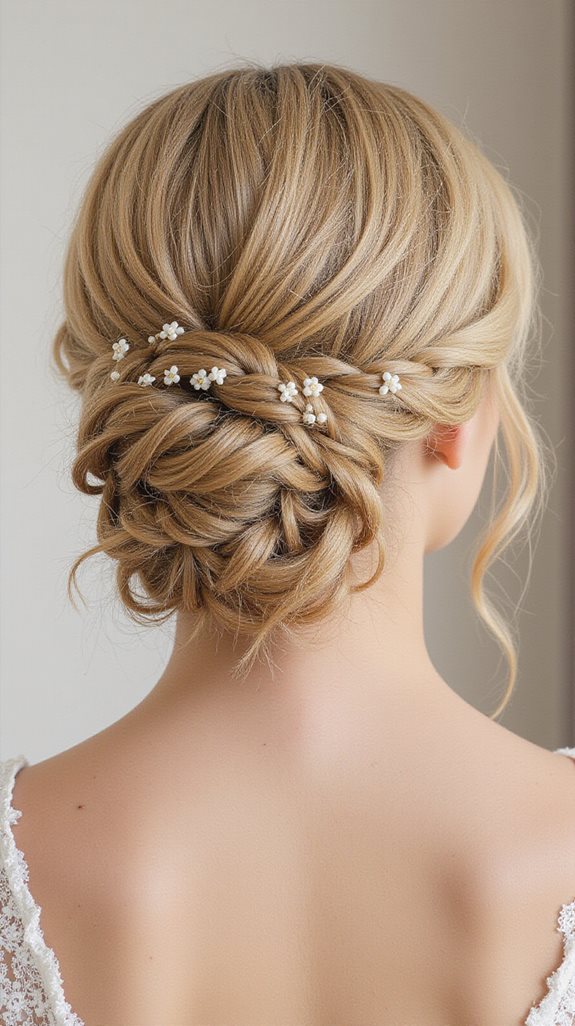 timeless low chignon elegance