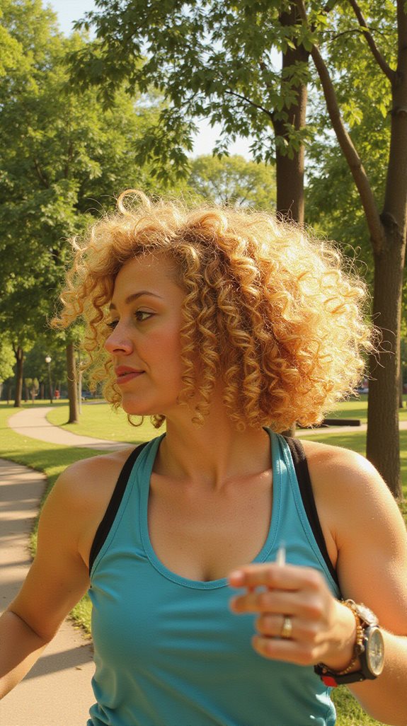 versatile curly lob haircut