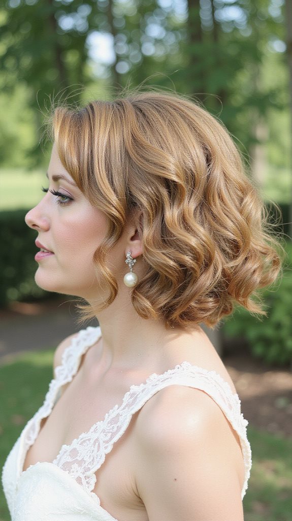 vintage bob with waves