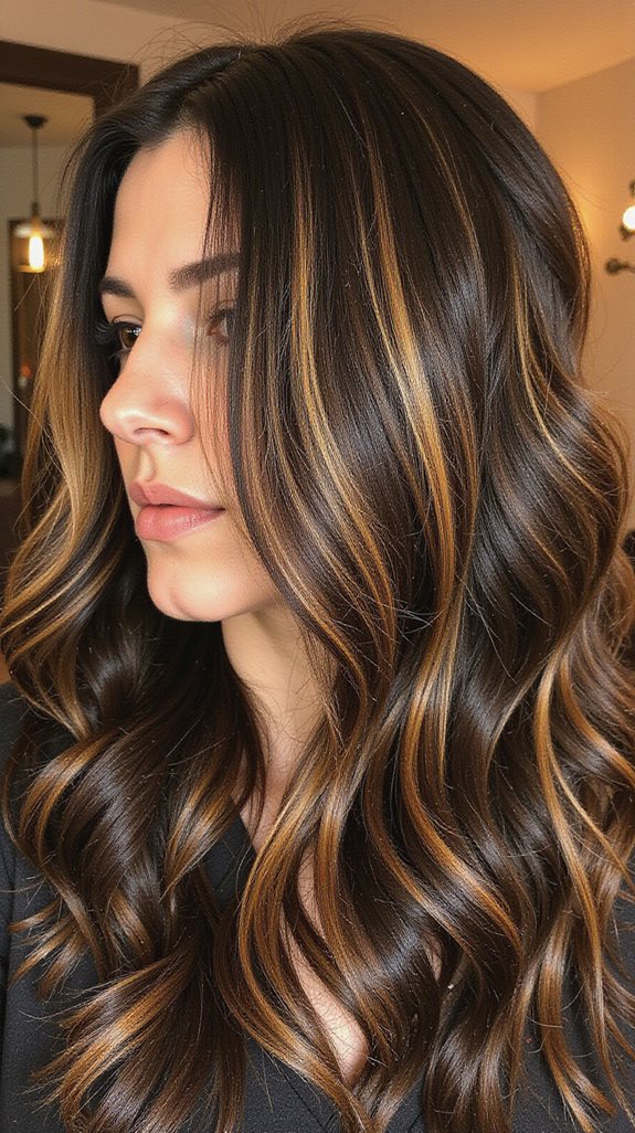 blonde balayage for black hair