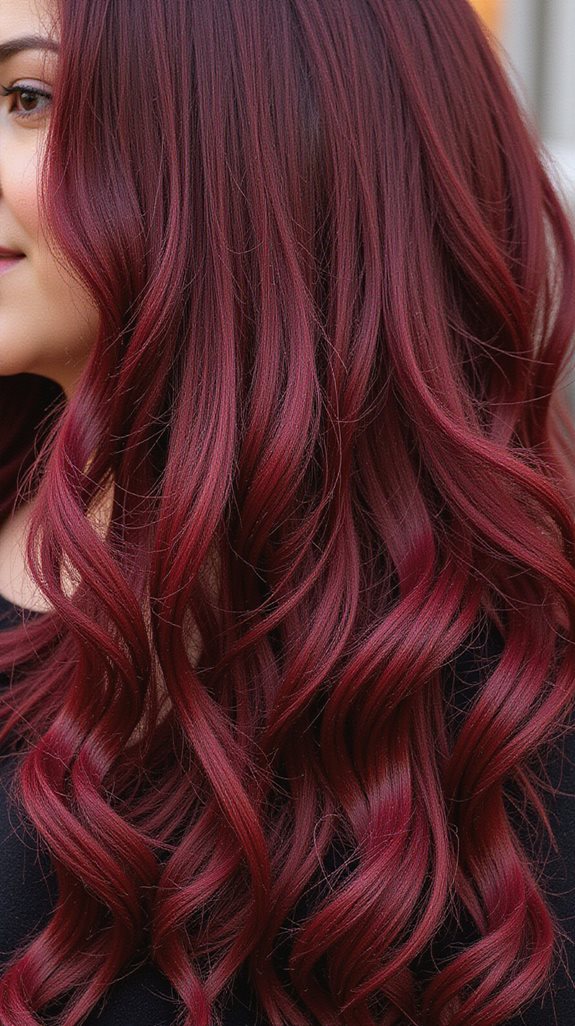 bold dark cherry red