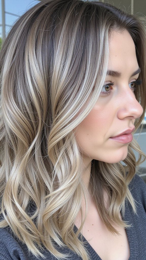 cool toned ash blonde highlights
