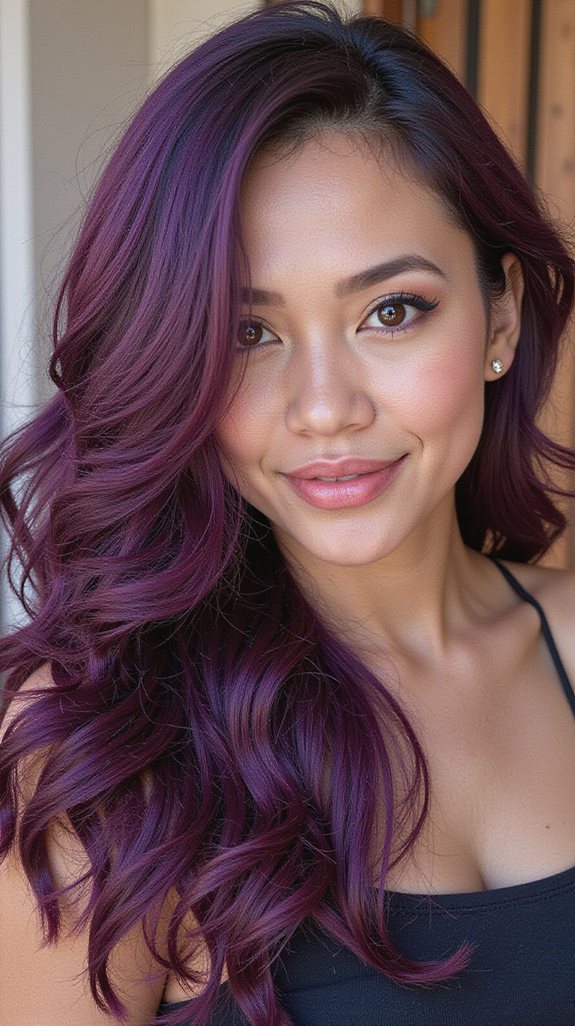 deep plum hair color