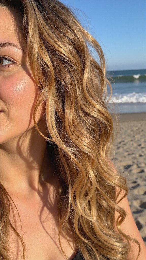effortless beachy blonde highlights