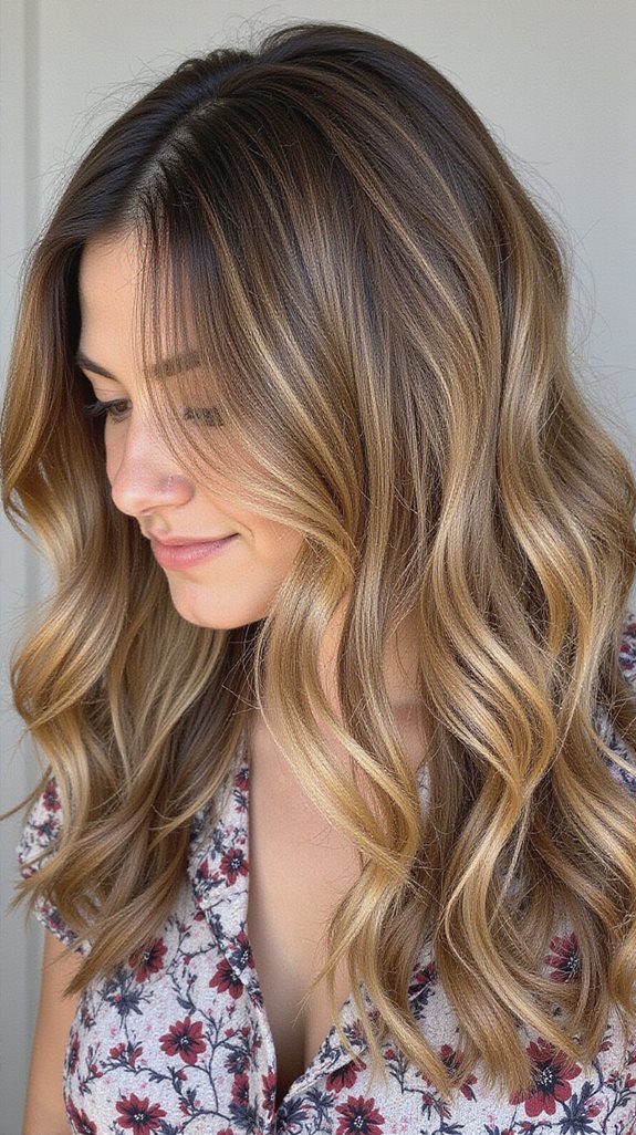 natural looking blonde balayage highlights
