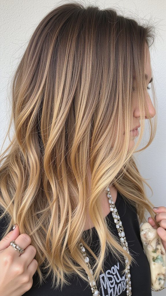 natural looking sun kissed balayage