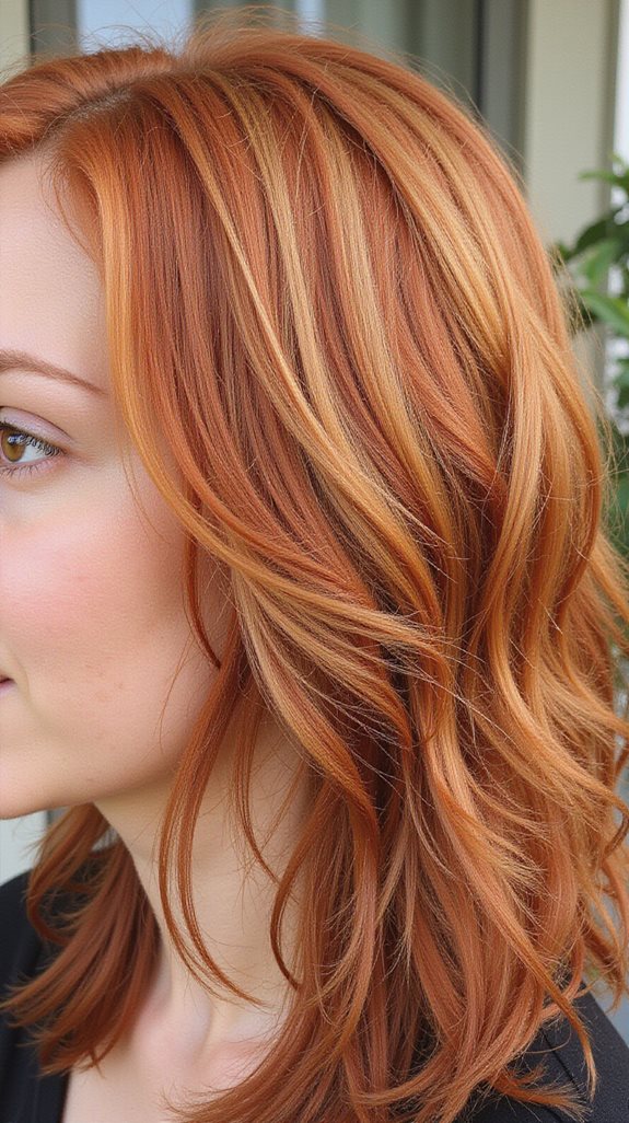 natural strawberry blonde highlights