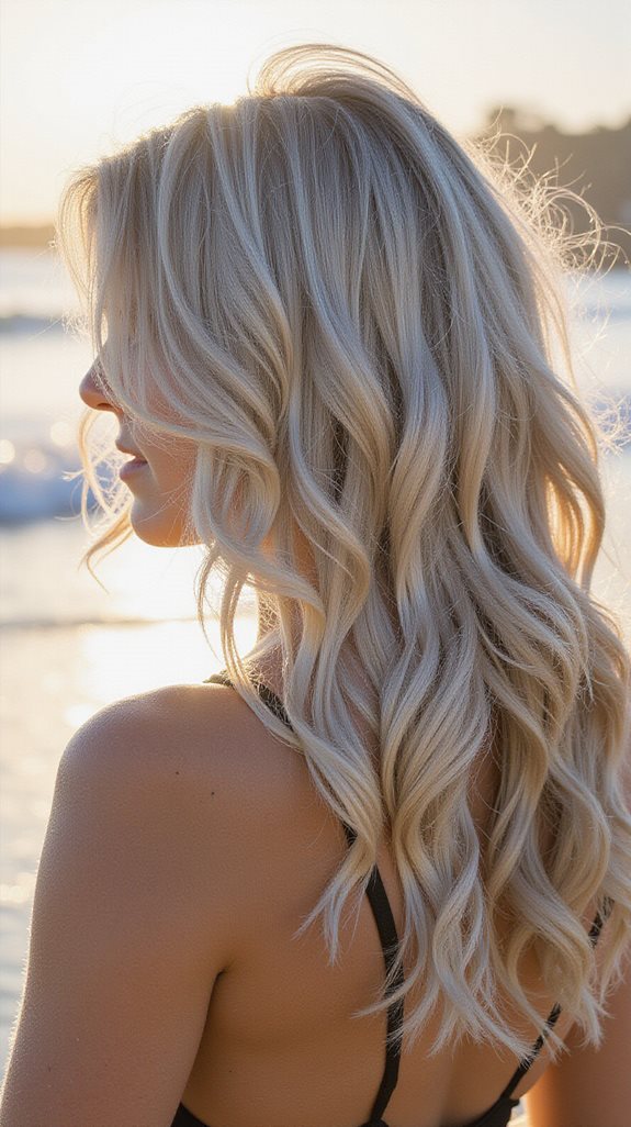 platinum blonde beach waves