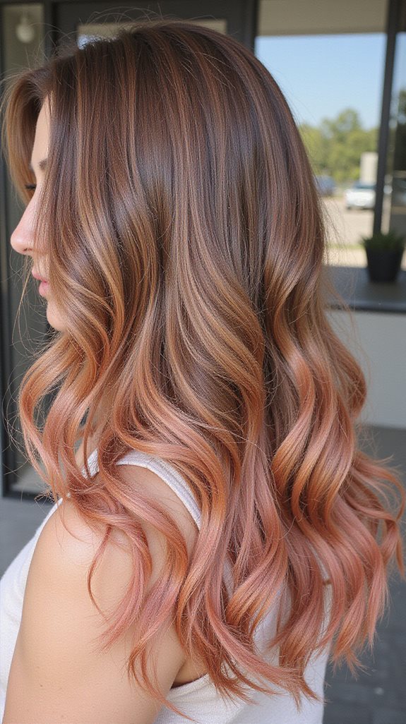 rose gold ombre process