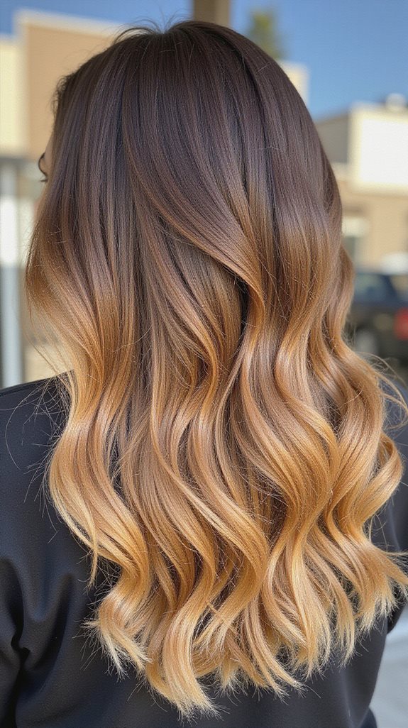 seamless warm ombre transition