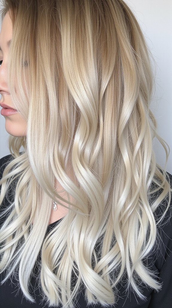 stunning sandy blonde ombre