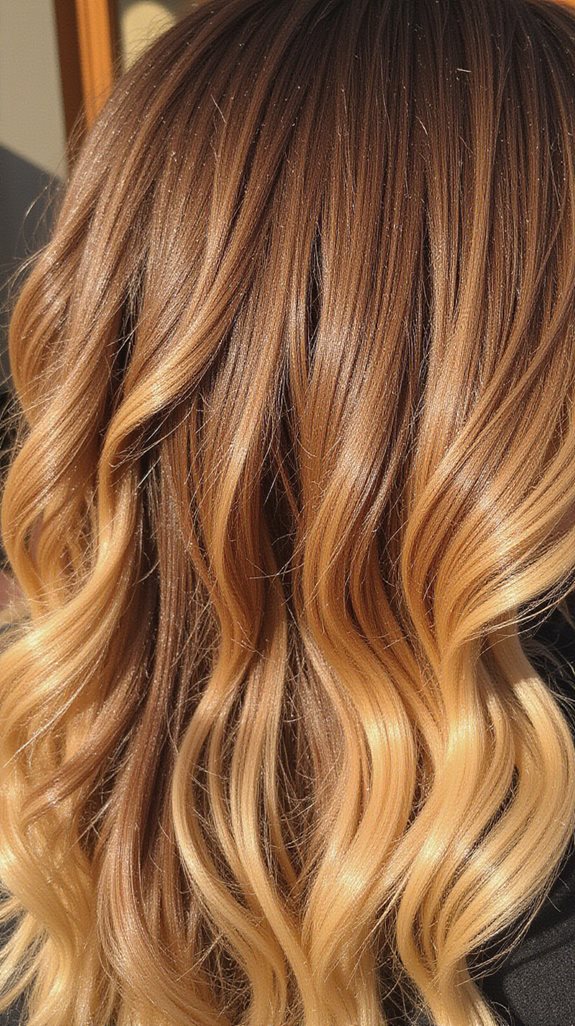 sun kissed blonde ombre technique