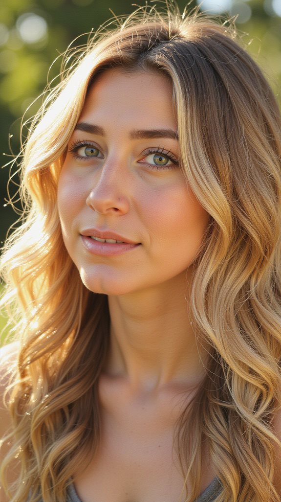 sun kissed buttery blonde balayage