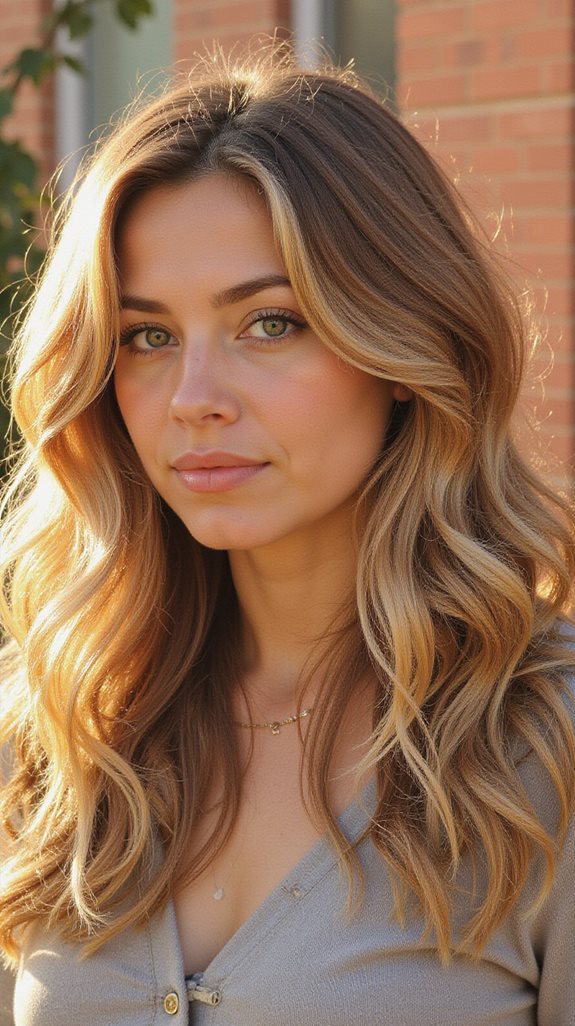 sun kissed sandy brown balayage