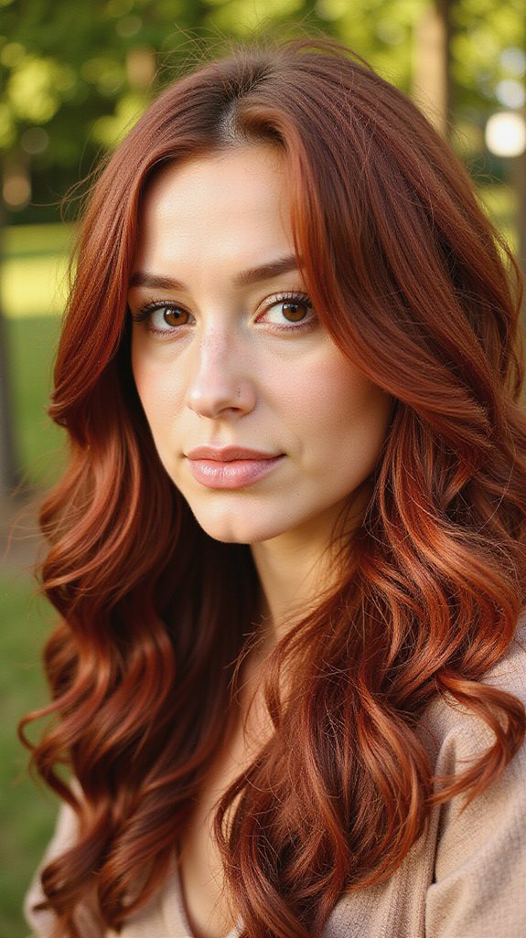 vibrant auburn hair transformation