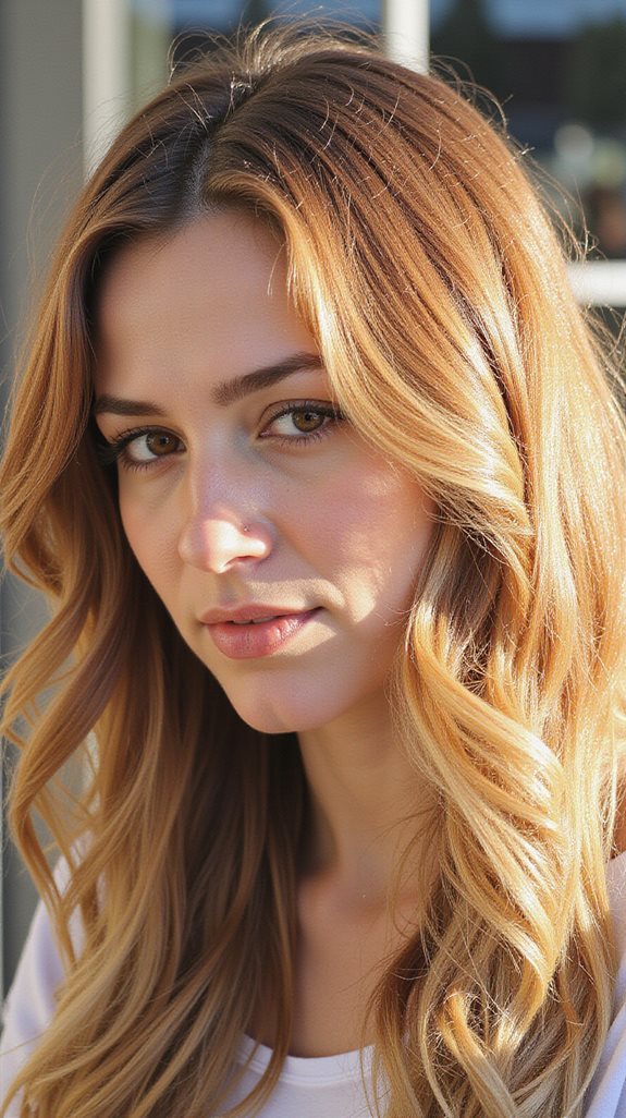 brighten hair with balayage