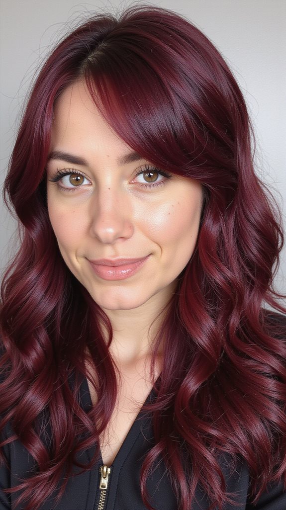 burgundy violet hair maintenance