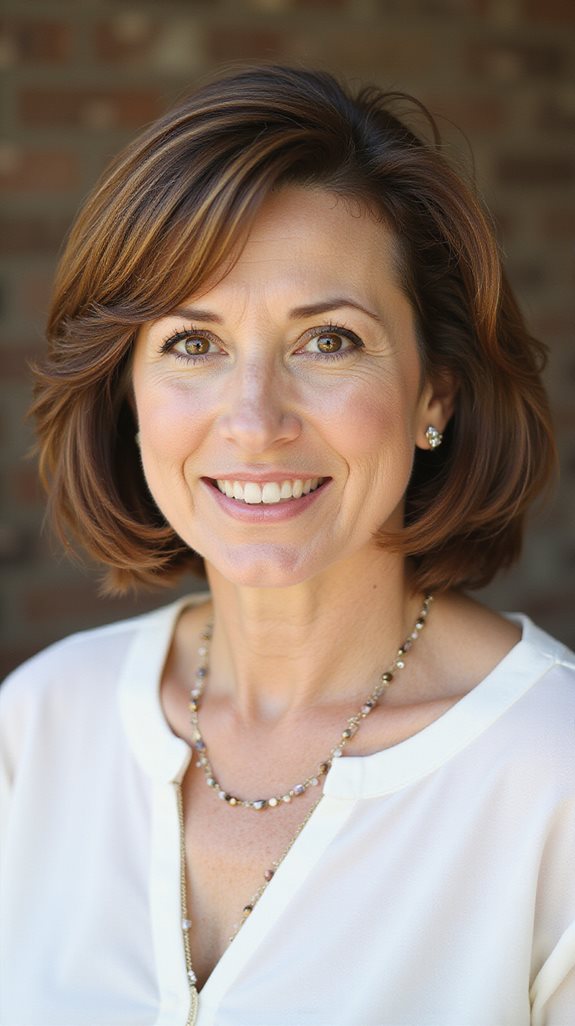 chin length lob for sophistication