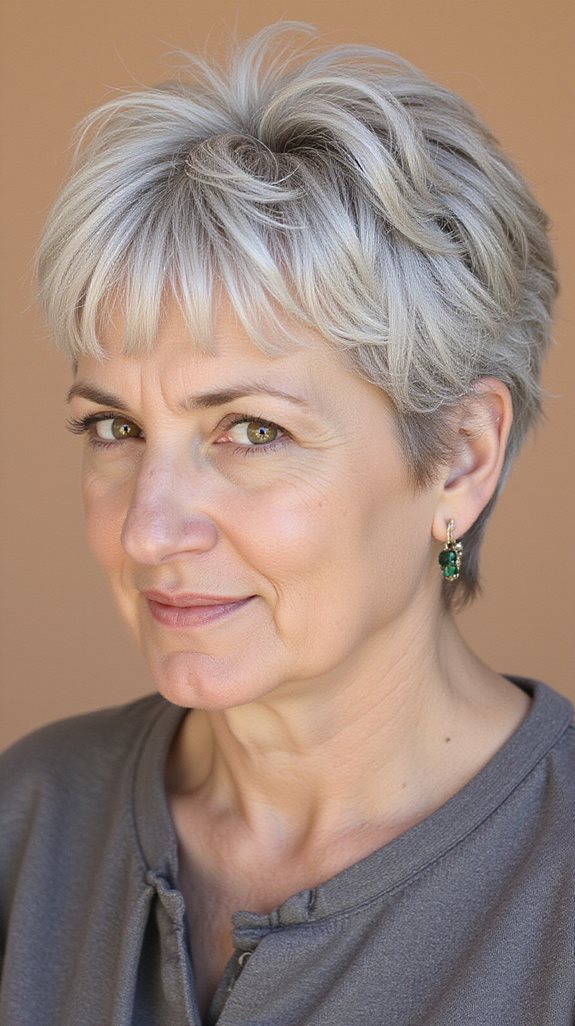 choppy shag enhances fine hair