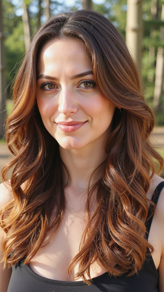 cinnamon brown hair warmth