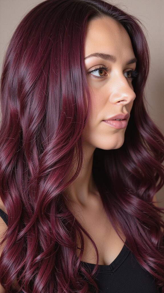 consistent care for burgundy hair