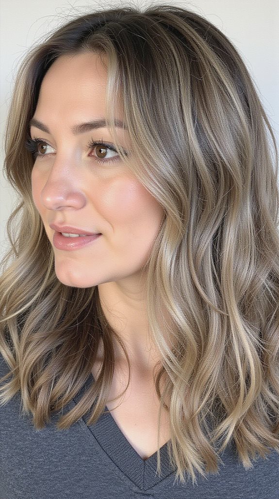 cool muted brunette tones