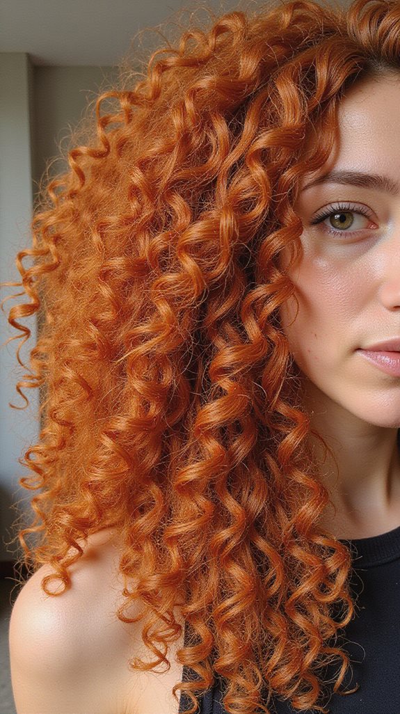 curly ginger hair care