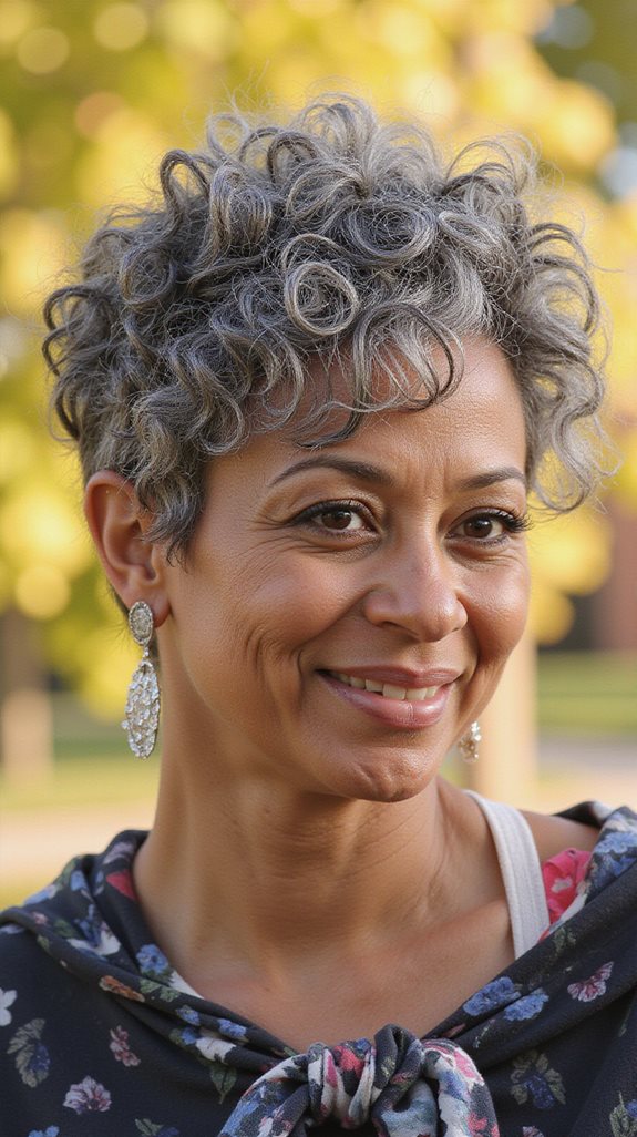 curly pixie cuts for women