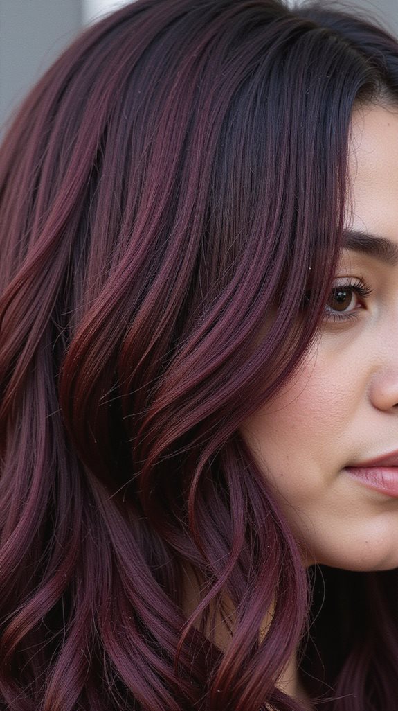 dark burgundy hair care