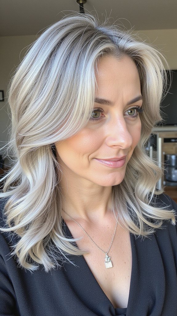 dimensional gray hair highlights