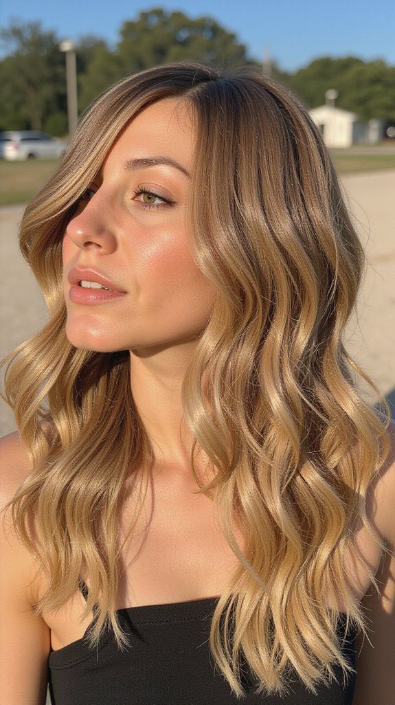 effortless balayage with dimension