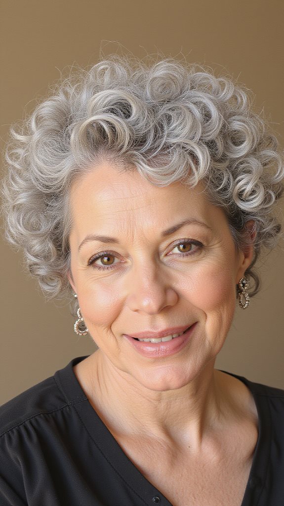 effortless curly pixie cut