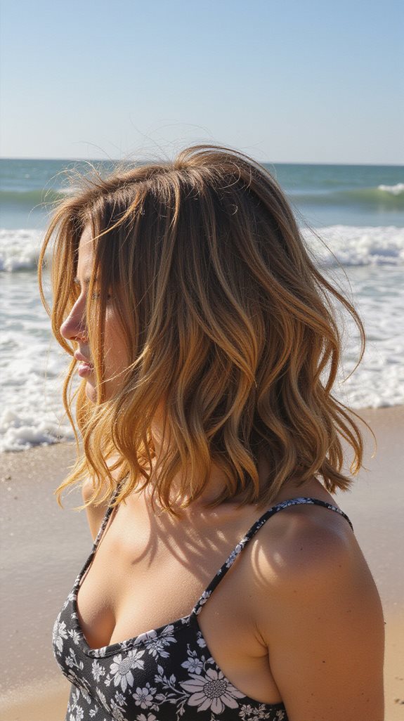 effortless sun kissed hair
