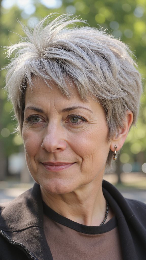 effortless tousled pixie style