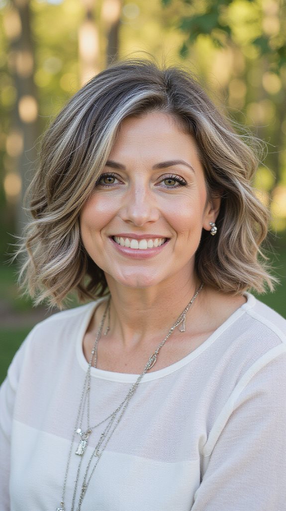 effortless youthful wavy lob