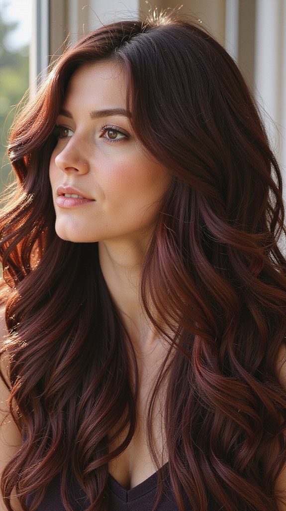 enhancing dark hair warmth