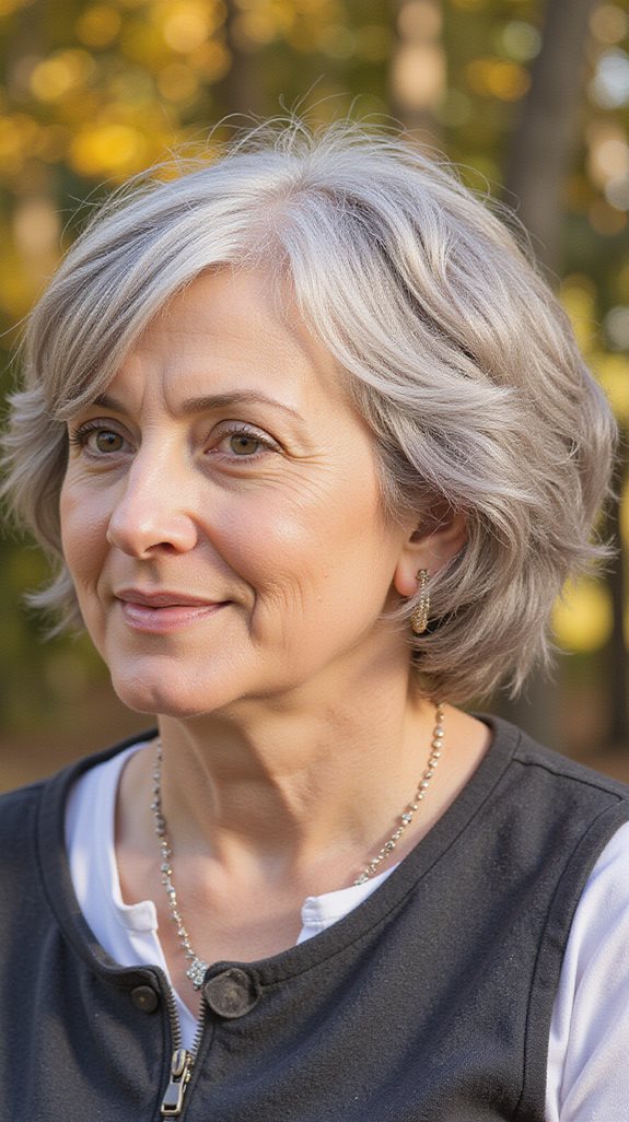 feathered layers add volume